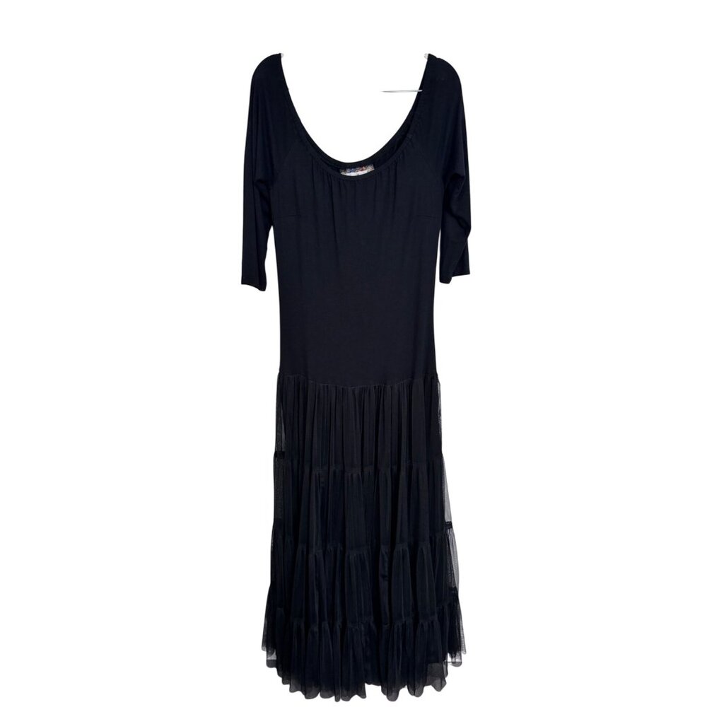 Pinto Ranch Vintage Collection black jewel dress size S witchy whimsy goth